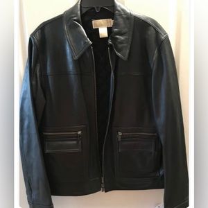 Men’s Michael Kors leather Jacket Large